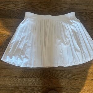 Athleta Ivory Pleated Mini Skirt